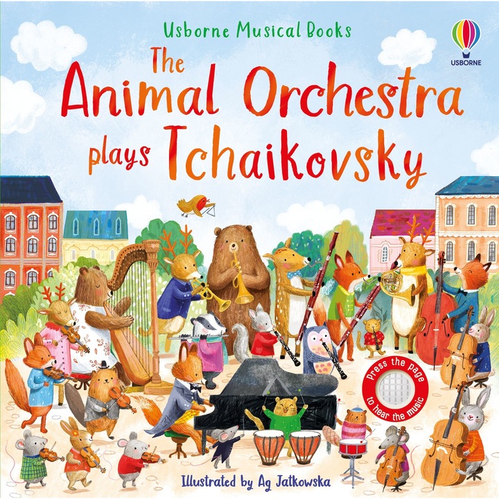 Музикална книга The Animal Orchestra Plays Tchaikovsky, Usborne