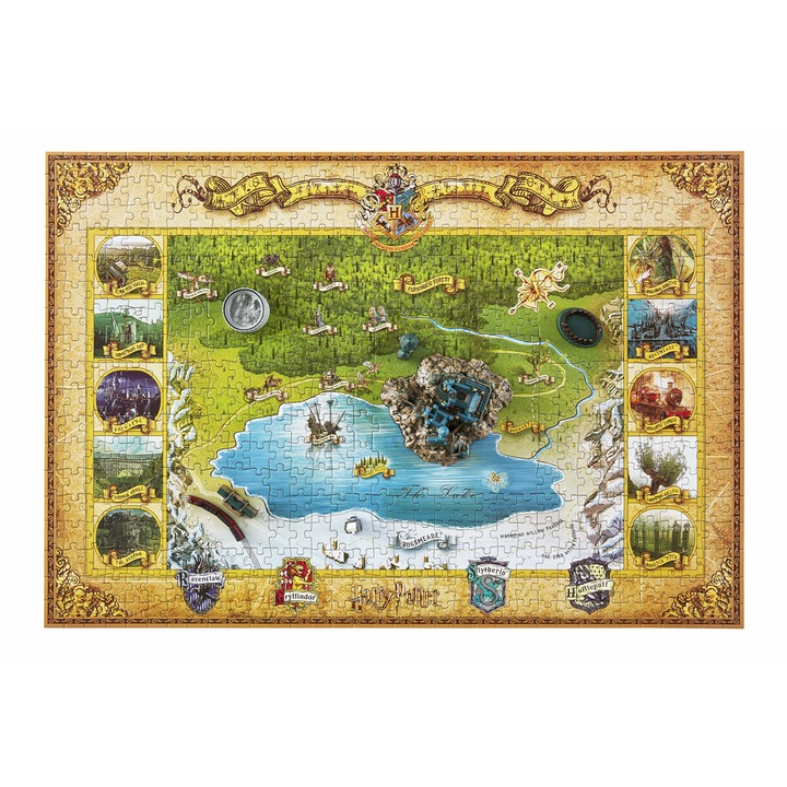 Wrebbit 3D Puzzle - Harry Potter: Mini Hogwarts 543db Kirakós