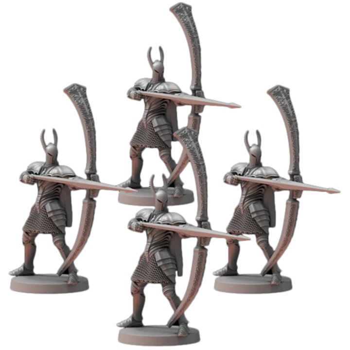 Dark Souls: RPG Mini Wave 1 No 2 - Silver Knight Greatbowmen - Társasjáték kiegészítő figura