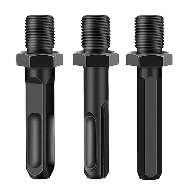 Set 3 burghie de gaurit, Sunmostar, PVC, Negru