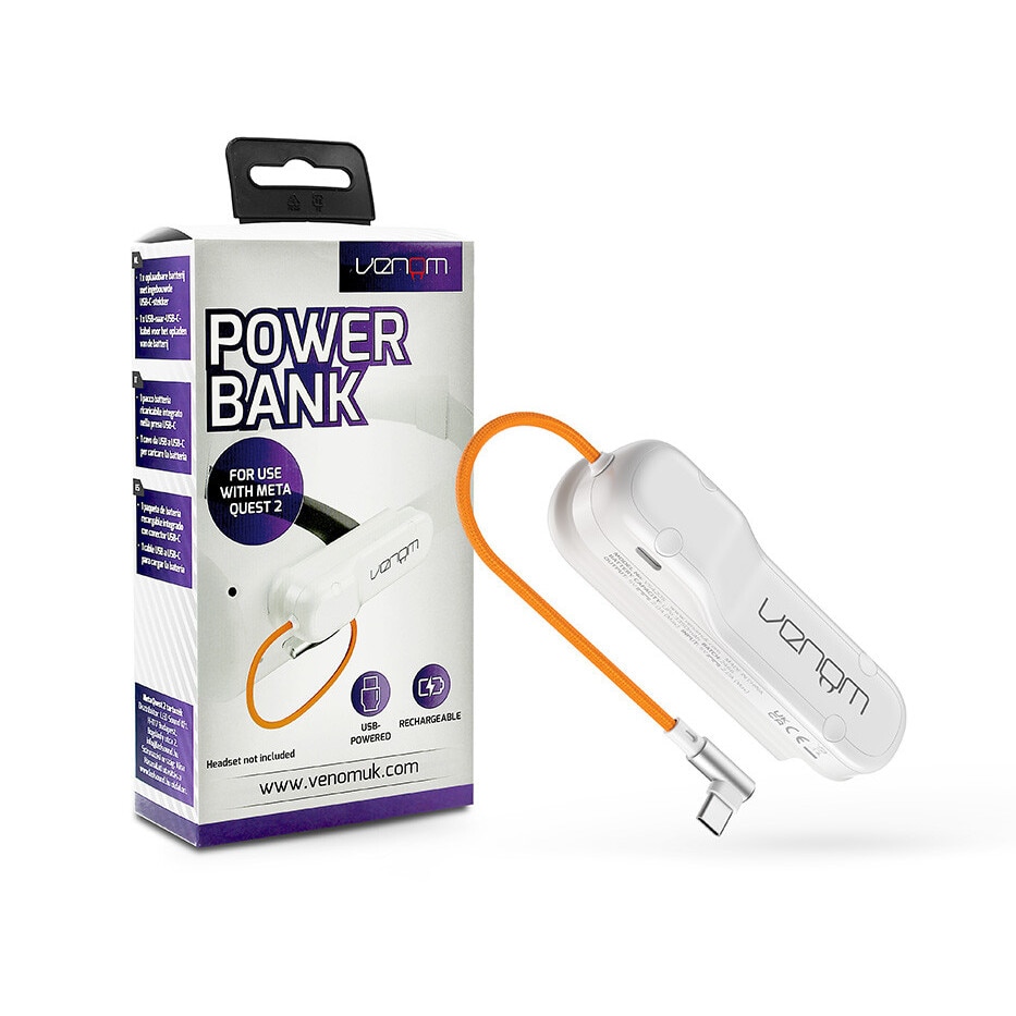 Baterie externa pentru Meta Quest 2,3350 mAh, Alb - eMAG.ro