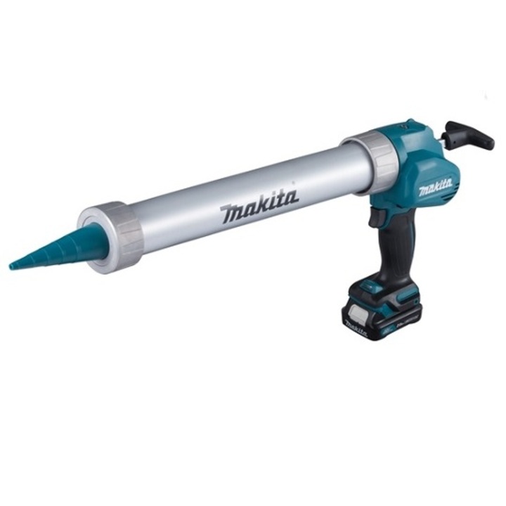 Pistol silicon, Makita, 12 V, 2.0 Ah, Li-Ion, Lumina LED, CXT, Multicolor
