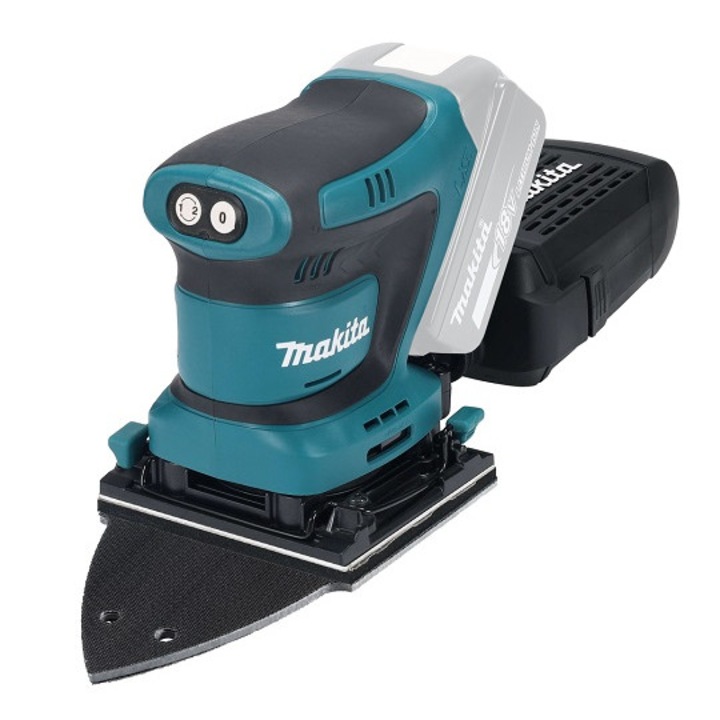 Slefuitor orbital fara fir, Makita, Li-Ion, 18V, 112 x 102 mm, Multicolor