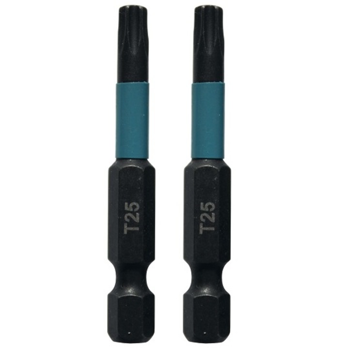 Set de 2 biti de impact, Makita, 50 mm, Negru