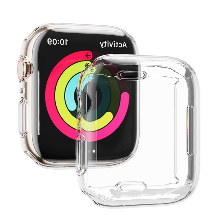 Калъф за защита HERUSI за Apple Watch 45мм прозрачен с HD екран