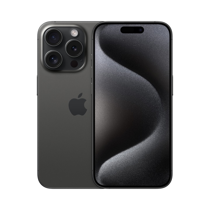 Apple iPhone 15 Pro Mobiltelefon, Kártyafüggetlen, 1TB, 5G, Fekete titán