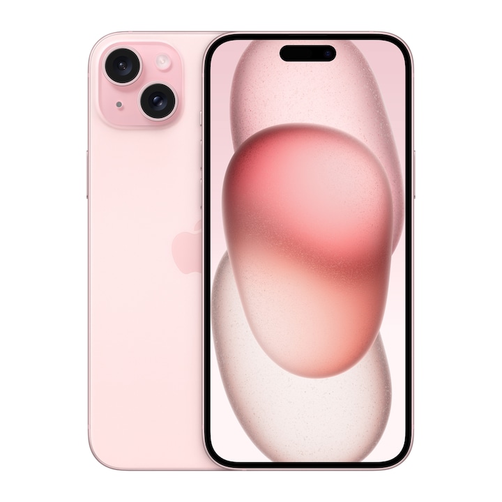 Apple iPhone 15 Plus Mobiltelefon, Kártyafüggetlen, 128GB, 5G, Rózsaszín