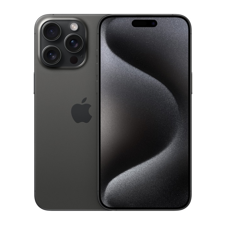 Apple iPhone 15 Pro Max Mobiltelefon, Kártyafüggetlen, 1TB, 5G, Fekete titán