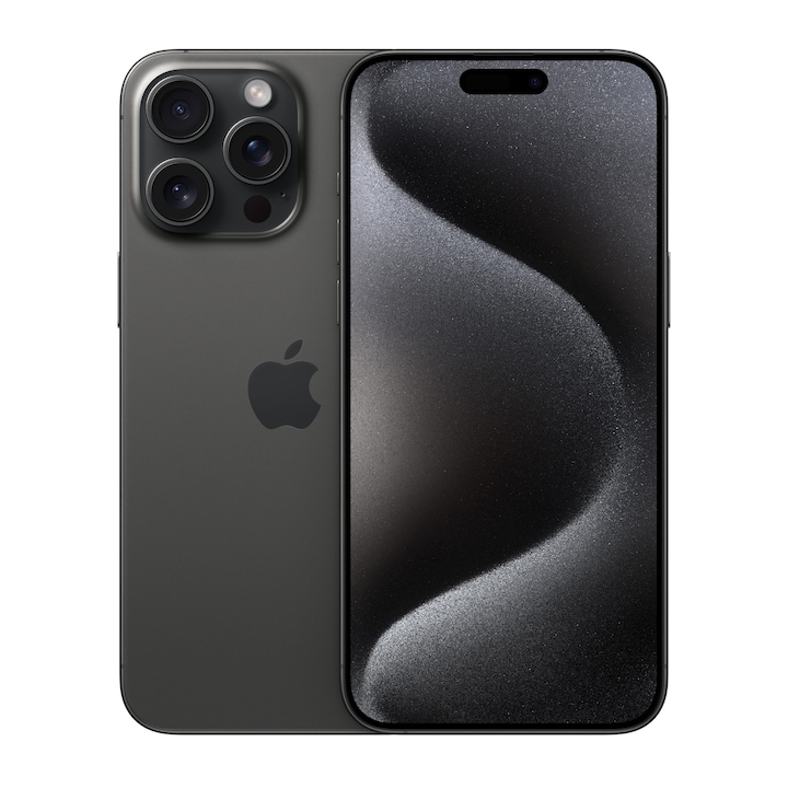 Apple iPhone 15 Pro Max Mobiltelefon, Kártyafüggetlen, 256GB, 5G, Fekete titán