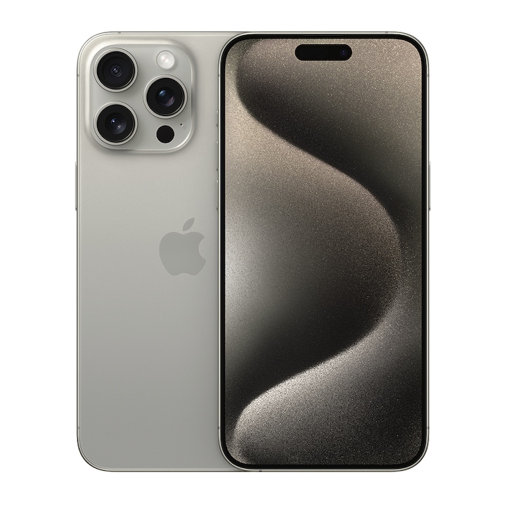 Apple iPhone 15 Pro Max Mobiltelefon, Kártyafüggetlen, 256GB, 5G, Natúr titán