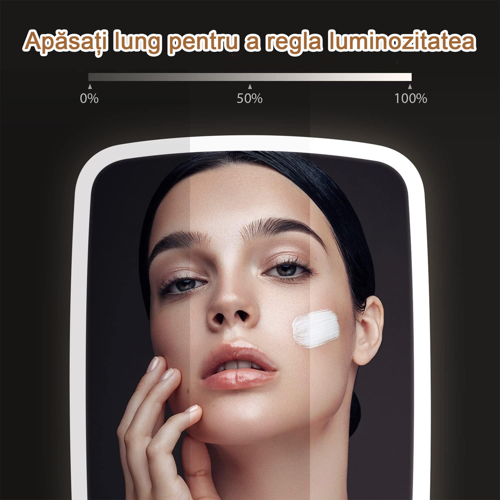 NUODWELL LED огледало за грим и козметика, 33 LED перли за лампа, 3 ...