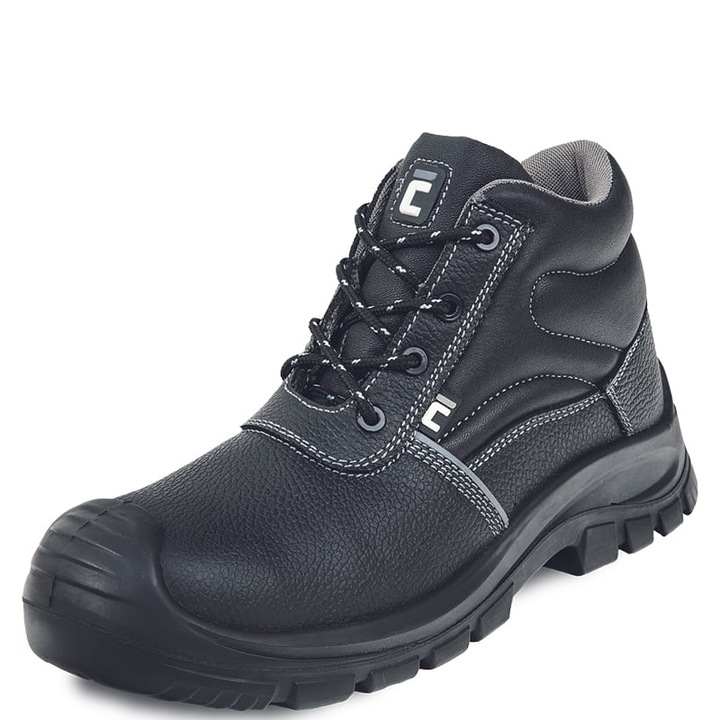 Леки защитни ботуши, водоустойчиви, бомбе и пластина против перфорация от композит, светлоотразителни аксесоари - Cerva Raven XT MF S3 41