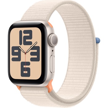 Apple Watch SE (2023), GPS, Carcasa Starlight Aluminium 40mm , Starlight Sport Loop Apple Watch SE (2023), GPS, Carcasa Starlight Aluminium 40mm , Starlight Sport Loop