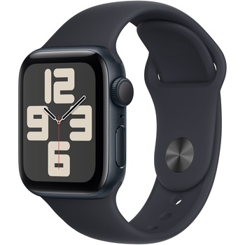 Apple Watch SE (2023), GPS, Carcasa Midnight Aluminium 40mm, Midnight Sport Band - M/L Apple Watch SE (2023), GPS, Carcasa Midnight Aluminium 40mm, Midnight Sport Band - M/L