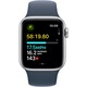Apple Watch SE (2023), GPS, Carcasa Silver Aluminium 40mm, Storm Blue Sport Band - S/M