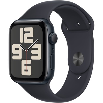 Apple Watch SE (2023), GPS, Carcasa Midnight Aluminium 44mm, Midnight Sport Band - M/L Apple Watch SE (2023), GPS, Carcasa Midnight Aluminium 44mm, Midnight Sport Band - M/L