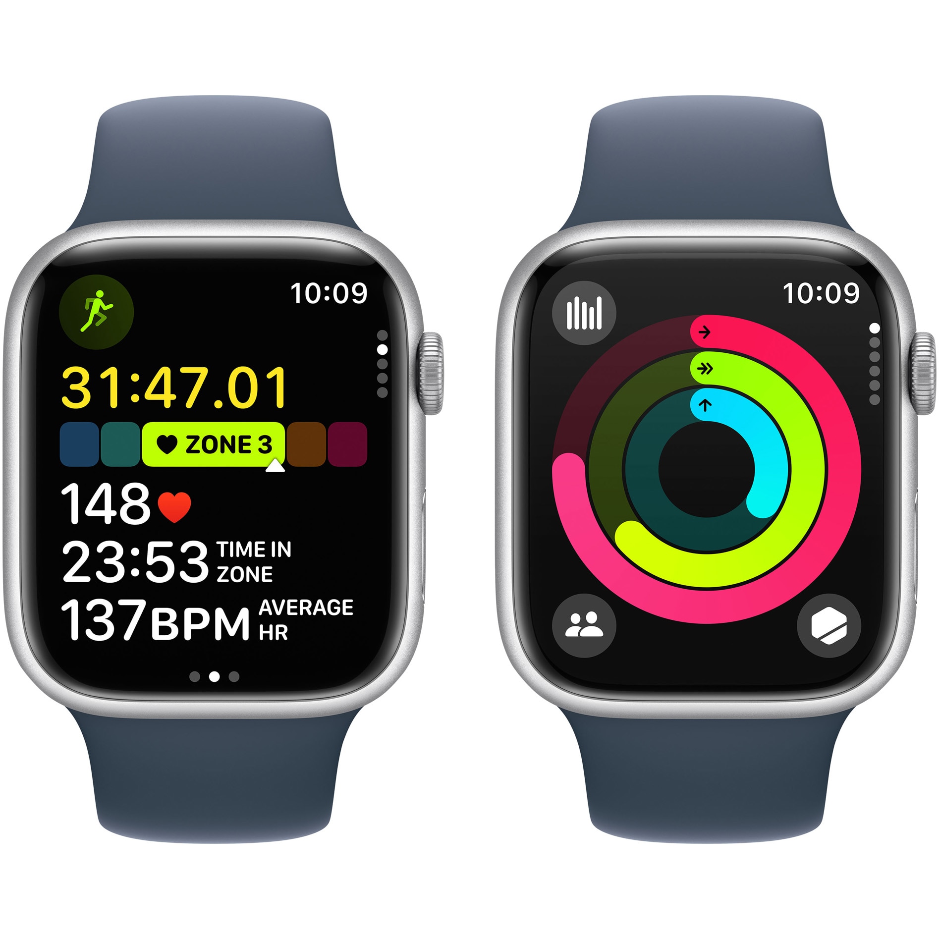 Smartwatch, Apple, Watch Series 9 GPS, 45 mm, Albastru - eMAG.ro