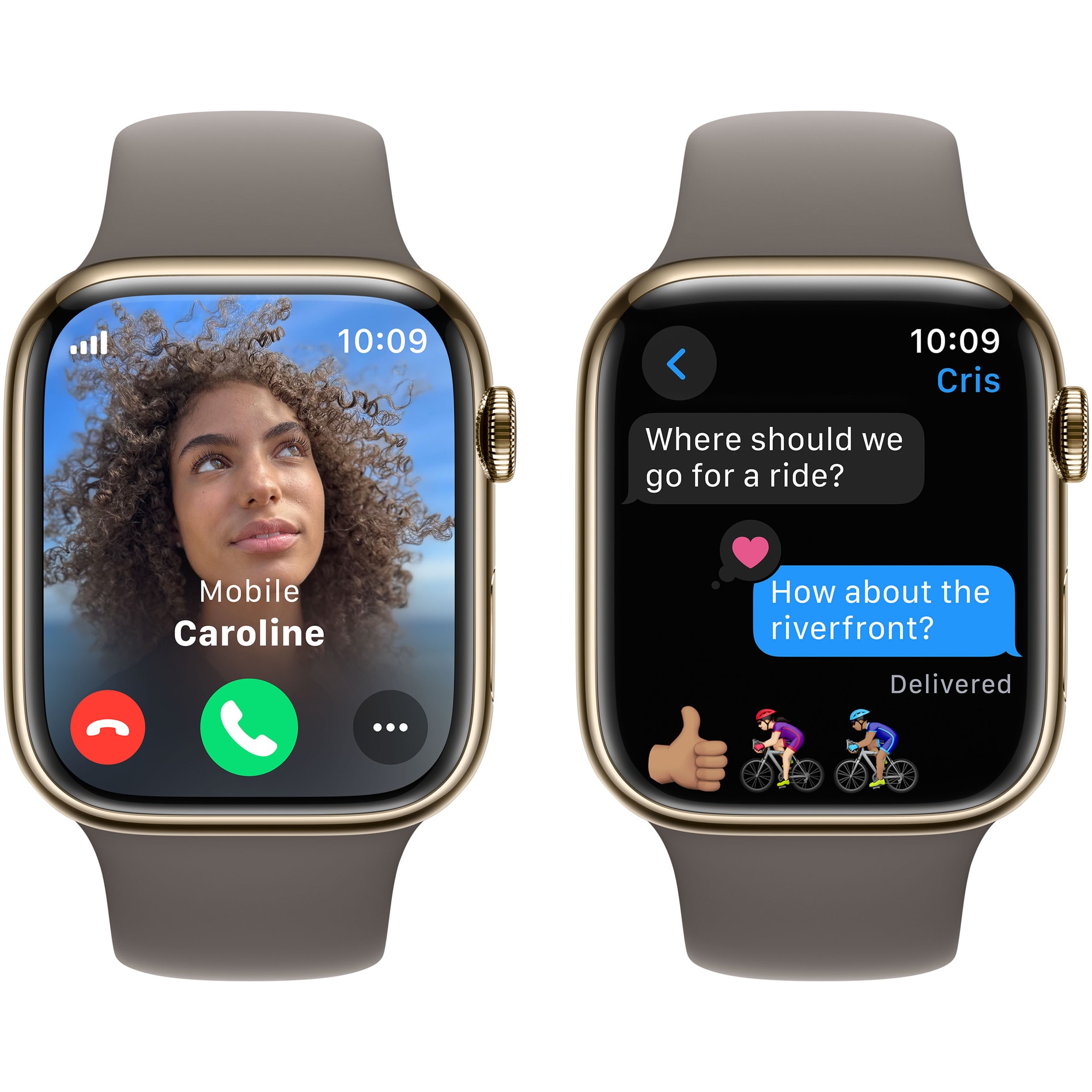 Apple Watch 9, GPS, Cellular, Carcasa Gold Stainless Steel 45mm