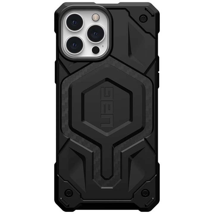 Калъф UAG Monarch Pro MagSafe, Черен, За Apple iPhone 15 Pro