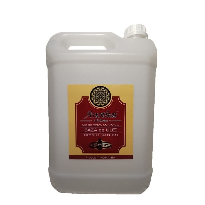 Ulei de Masaj Natural Premium Anothai Baza de ulei- Fara Aroma – Hidratant si Relaxant, cu Vitamina E, 5000 ml