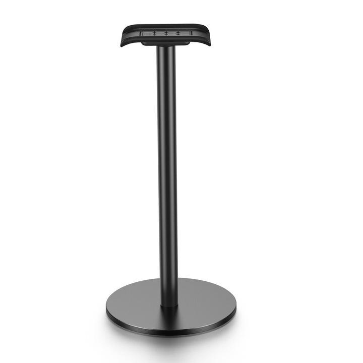 Fejhallgató-tartó Alumíniumötvözet fejhallgató-állvány Új méh stabil fejhallgató-tartó csúszásgátló szilikonnal gaming fejhallgatókhoz, minden fejhallgató-mérethez (fekete)