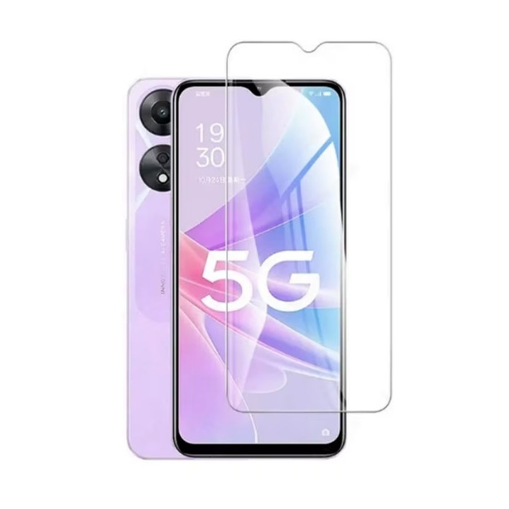 Съвместим със стъклено фолио за телефон oppo a78 5g, сигурен, 9h, подходящ за калъф, 0,3 mm професионален, прозрачен