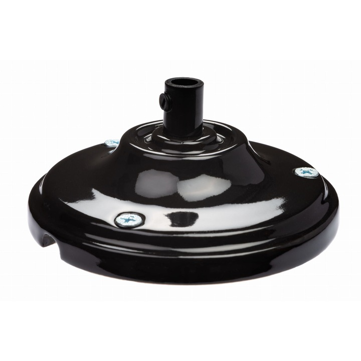 Capac plafoniera, Ledigo, Ceramica, 3 gauri, Negru