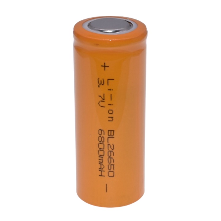 Acumulator Stone® Model BL-26650 Li-Ion 6800mAh, 3.7v, Orange