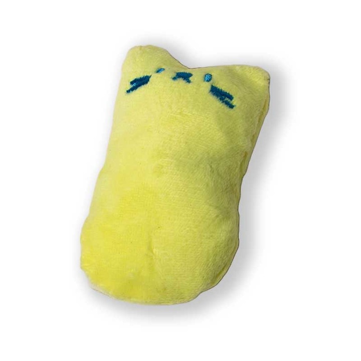 Matisoara cu catnip (iarba pisicii), Sarsaila, galben, 9 cm