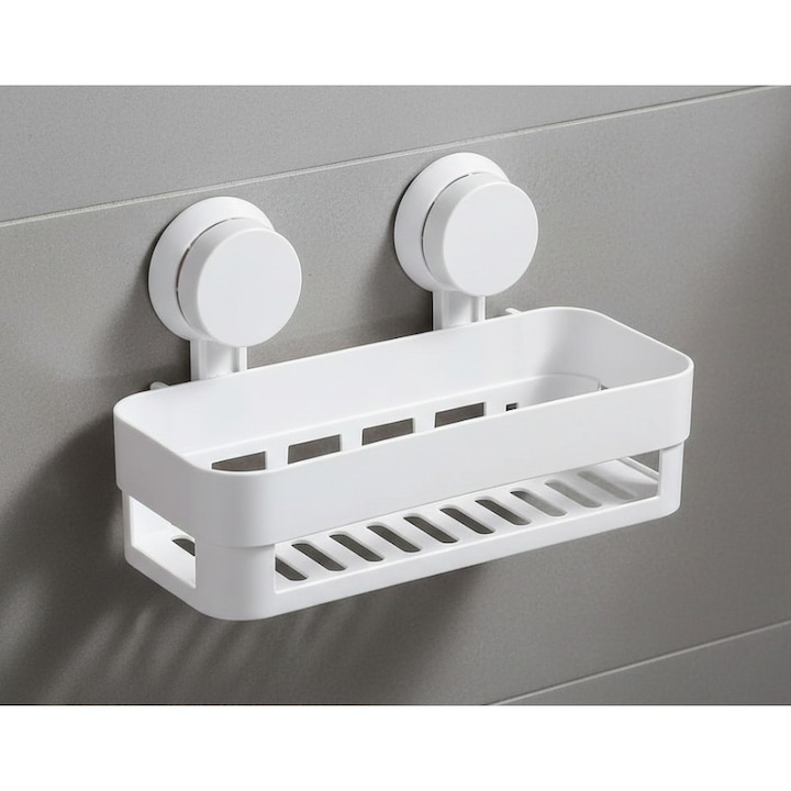 Raft de baie, prindere cu ventuze, Syamag, 26x11x7 cm