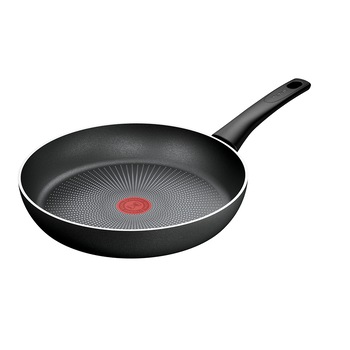 Tigaie Tefal Force, 28 cm, inductie, indicator Thermo-Signal, invelis antiaderent Titanium, negru