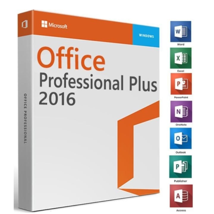 Microsoft Office 2016 PP, USB, permanenta, compatibil cu Windows 7,8,10,11