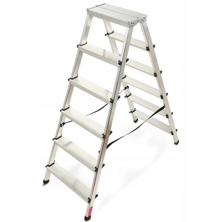 Munkalétra, Kadax, Alumínium, Maximális teherbírás 125 Kg, Ezüst