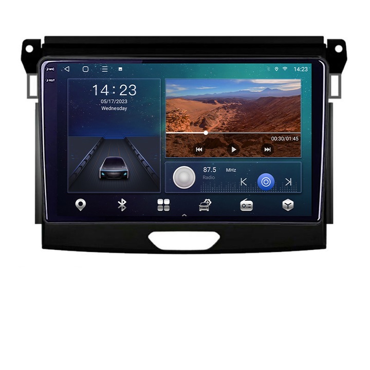Dedikált navigációs rendszer, Ford Ranger B-574 Android képernyő 2K QLED nyolcmagos 3+32 Carplay, Android, Auto KIT-574+EDT-E309V3-2K
