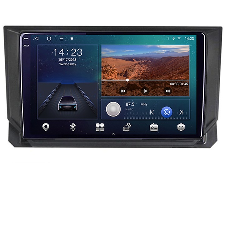 Dedikált navigáció Seat Ibiza 2017- B-IBZ Android Screen 2K QLED nyolcmagos 3+32 carplay android auto KIT-IBZ+EDT-E309V3-2K