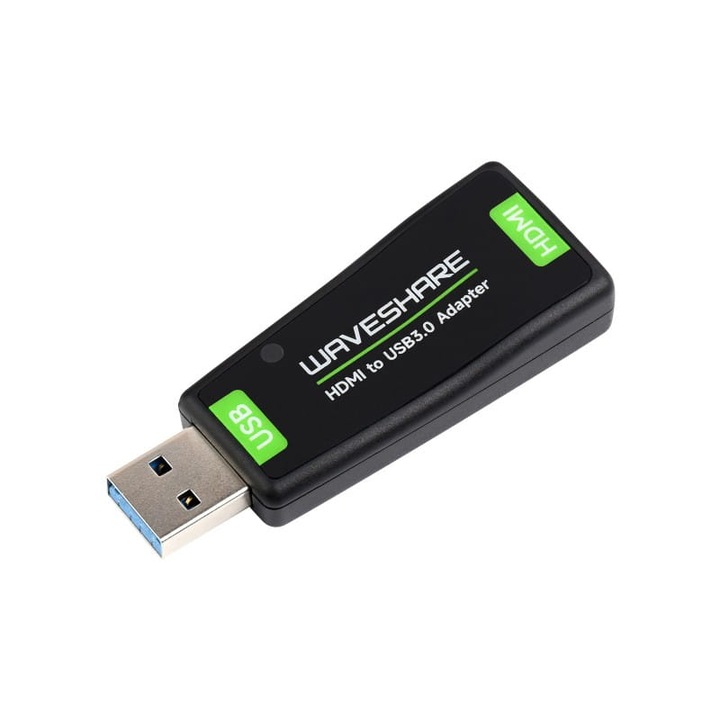 Adaptor de la HDMI la USB 3.0, Waveshare, Negru