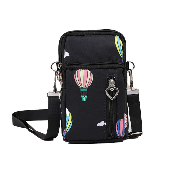 QttvbTna Mini Crossbody táska, nylon, vízálló, többfunkciós, többszínű
