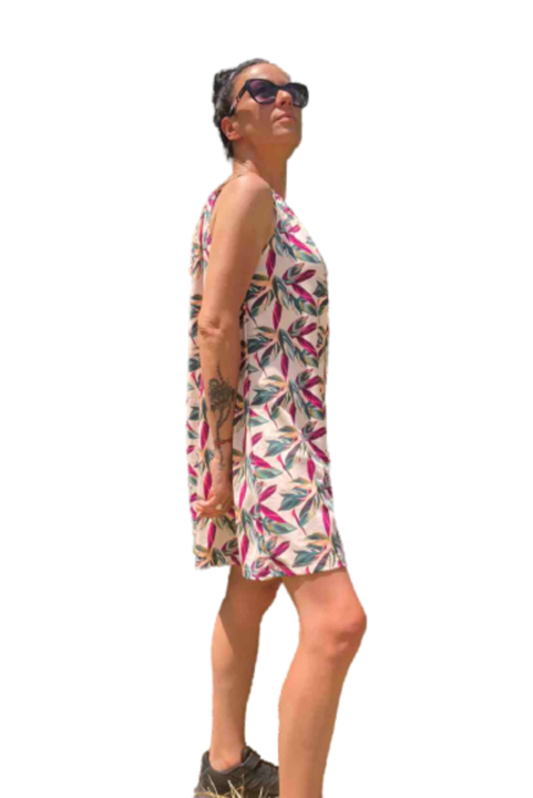 Rochie GG Moda pentru femei, bej/verde