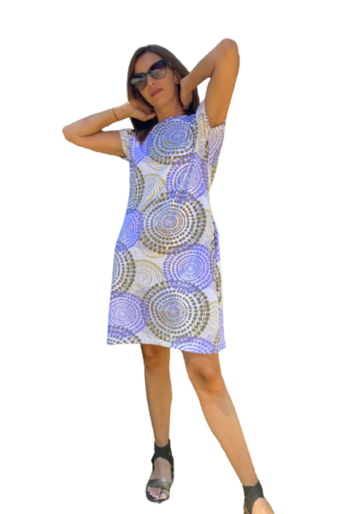 Дамска рокля GG Moda, Бяла