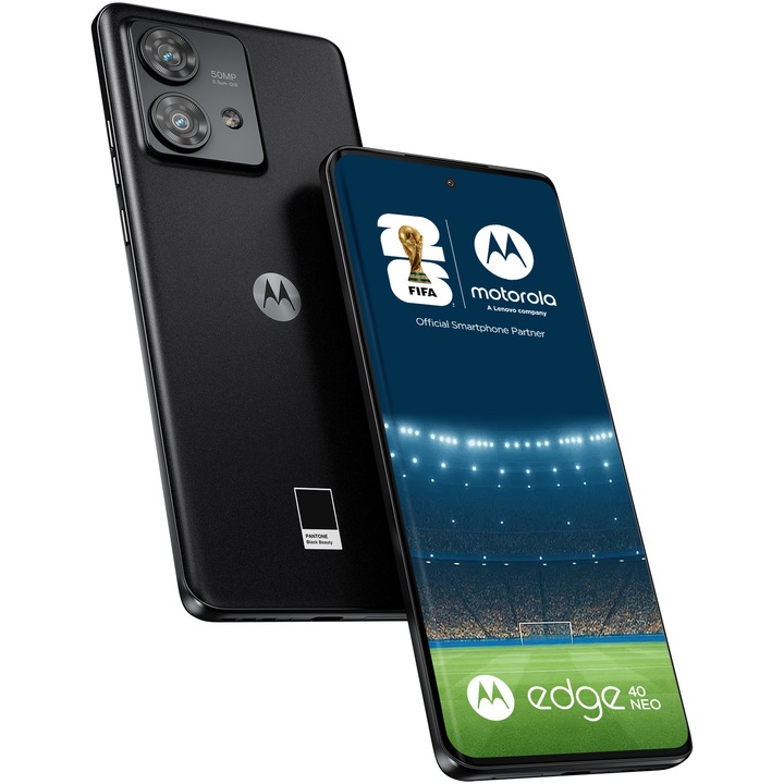Смартфон Motorola Edge 40 Neo, 256GB, 12GB RAM, 5G, Black Beauty