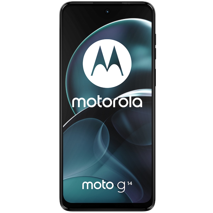 Motorola Moto g14 Mobiltelefon, Dual SIM, 128GB, 4GB RAM, Acélszürke