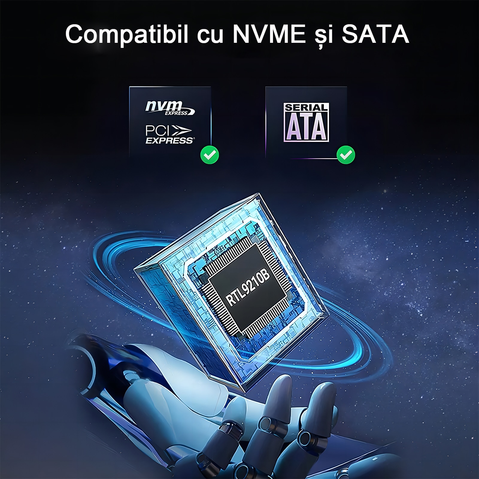 Unitati Ssd Carcasa SSD M.2 NVME/SATA PCIe Zenwire, NUODWELL, Viteza de transmisie ...