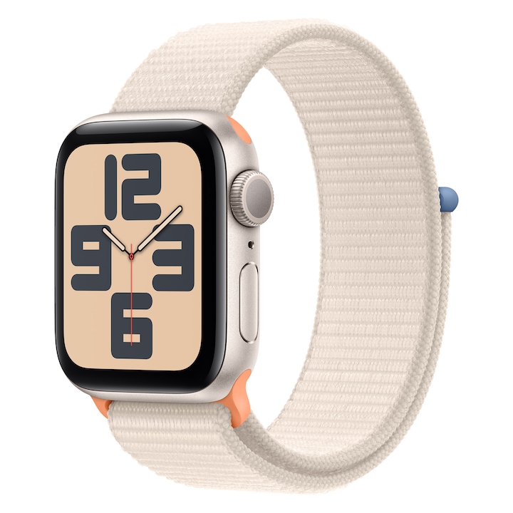 Apple Watch SE (2023) GPS, 40mm, Csillagfény alumíniumtok, csillagfény sportpánt