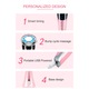 Aparat Profesional Intinerire Faciala 5 in 1, Alhena® D818, Cu Lifting, Curatare Cu Ioni, Mezoterapie, EMS Si Microcurent, Masaj Facial Cu Vibratii Pentru Fermitate, Estompare Riduri Si Elasticitate, Tratament Anti-Aging Zilnic, Utilizare Acasa, Alb