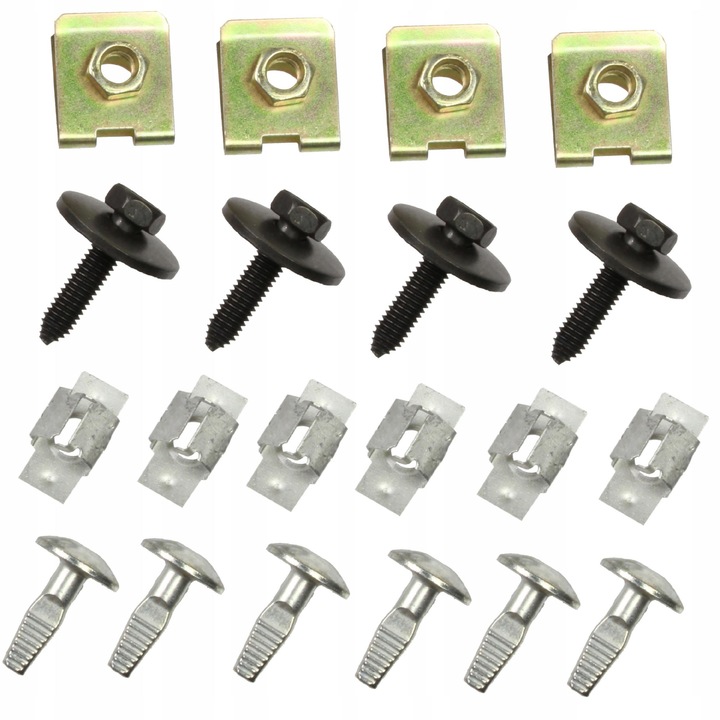 Motorpajzs bilincs készlet, Motorpajzs csavar alátéttel Citroen C5 Peugeot 407, Me Premium