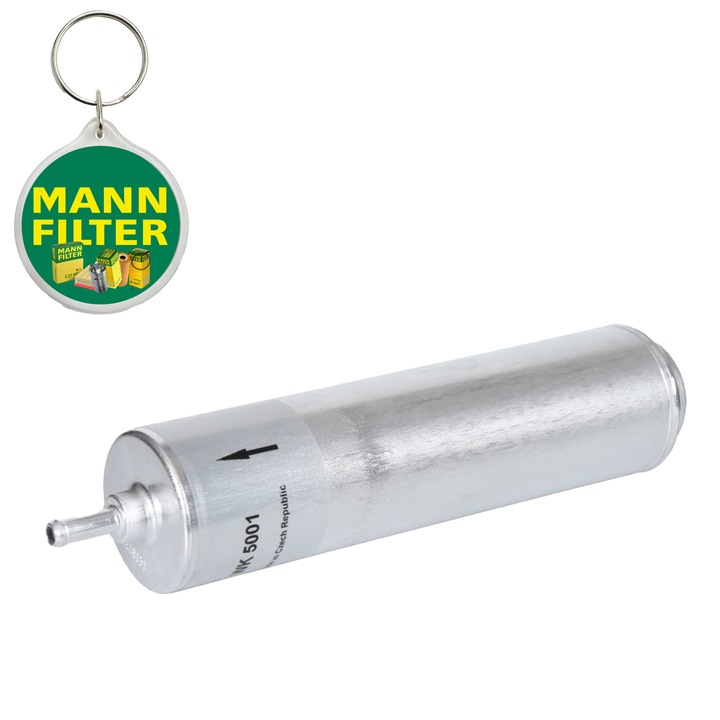 Filtru combustibil MANN FILTER WK5001, compatibil cu BMW 3 (E90), 3 (E91), 3 (E92), 3 (E93) 2.0D/3.0D 12.04-12.13 si breloc Mann