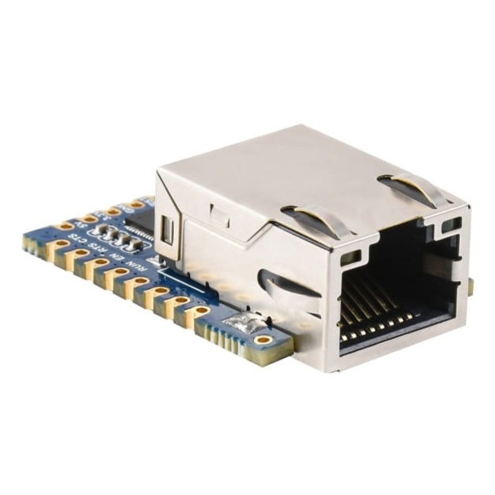 Modul convertor TTL UART / Ethernet, Waveshare, -40°C / 85°C, 300 - 115200 bps, 34 x 23 x 11.5 mm, Multicolor