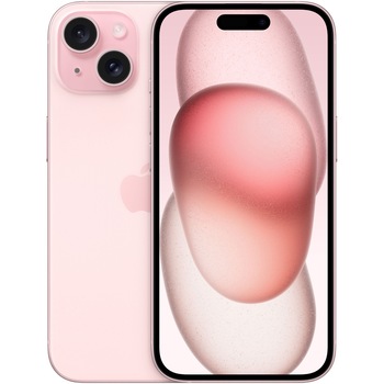 Telefon mobil Apple iPhone 15, 256GB, 5G, Pink Telefon mobil Apple iPhone 15, 256GB, 5G, Pink