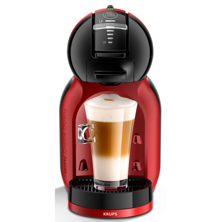 Krups Nescafé Dolce Gusto Mini Me Kapszulás kávéfőző, 1500W, 0.8L tartály, 15bar nyomás, Play & Select funkció, Öko mód, Piros/Fekete