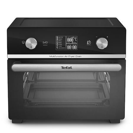 Cuptor cu aer cald Tefal Easy Fry FW605810, 7 programe automate, 3 programe manuale, capacitate 20 L, cos pentru gatit cu aer cald, griaj metalic, tava pentru copt, tehnologie Extra Crisp, ecran digital, functie pastrare la cald, negru